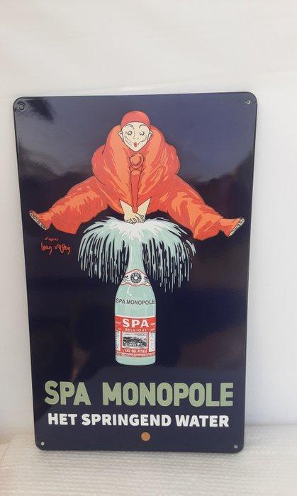 Spa monopole - Bord - Emaille, Antiek en Kunst, Antiek | Wandborden en Tegels