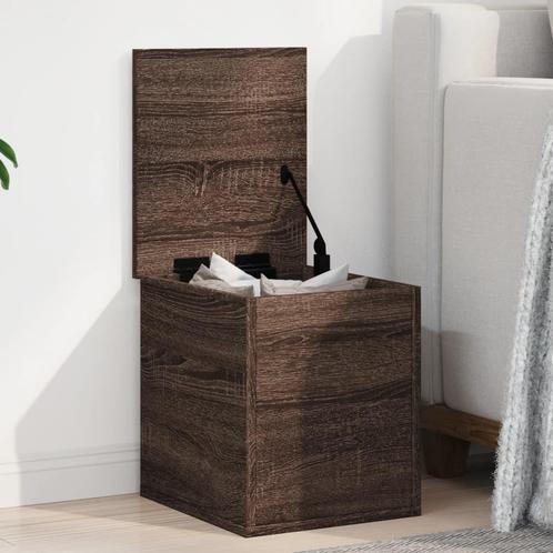 vidaXL Boîte de rangement chêne marron 30x35x35 cm bois, Maison & Meubles, Armoires | Autre, Neuf, Envoi