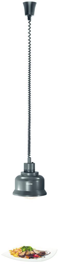 Warmtelamp | Zwart/Mat | 1 Infraroodlamp Incandescent |, Zakelijke goederen, Horeca | Keukenapparatuur, Nieuw in verpakking, Verzenden