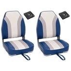vidaXL 4-delige Bootstoelenset met hoge rugleuning, Watersport en Boten, Verzenden, Nieuw