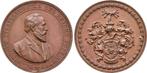 Brons medaille Generalpostmeister 1887 Personenmedaille H..., Postzegels en Munten, Penningen en Medailles, Verzenden