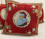 Set kussens van zwaar katoen gobelin met kerstfantasie,, Nieuw