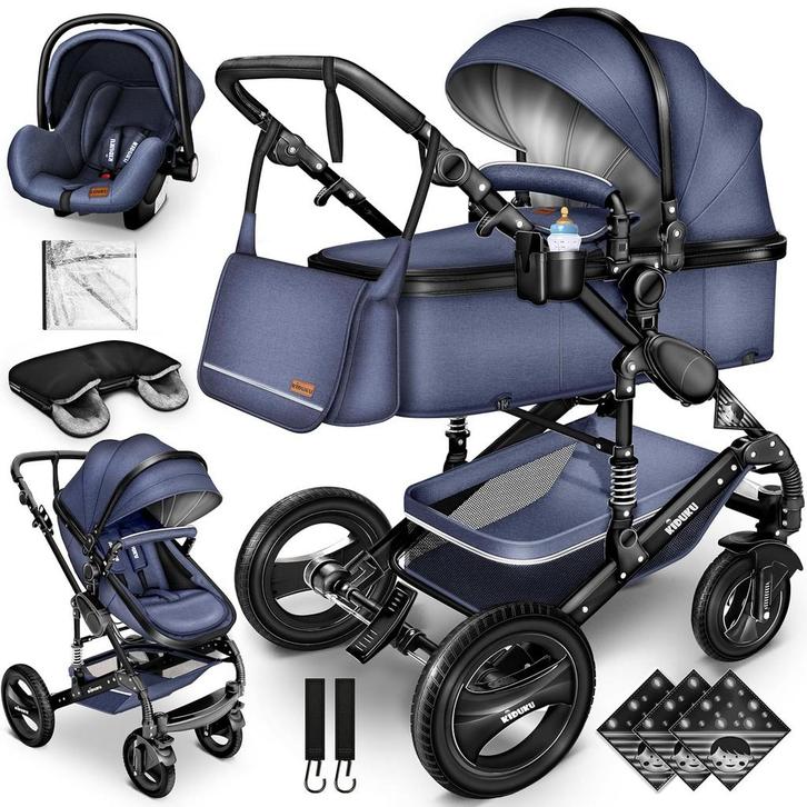 Kinderwagen 3 in 1 - Buggy - Wandelwagen - Kinderbuggy - Bla, Kinderen en Baby's, Kinderwagens en Combinaties, Nieuw, Verzenden