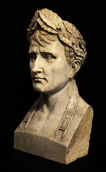 sculptuur, Busto di Napoleone in marmo di Carrara - 62 cm -