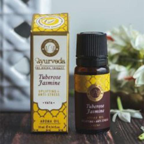 Aroma oil Tuberose Jasmine (Vata) 10 ml - Song of India, Sports & Fitness, Produits de santé, Wellness & Bien-être, Enlèvement ou Envoi