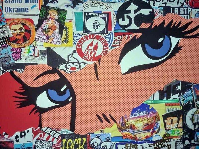 Tushikuni - STICKED POPART EYES, Antiek en Kunst, Kunst | Designobjecten