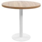 vidaXL Table de bistro marron clair 80 cm MDF, Verzenden, Neuf