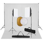 vidaXL Fotostudioset met softboxlampen, achtergrond en, Audio, Tv en Foto, Fotografie | Fotostudio en Toebehoren, Verzenden, Nieuw