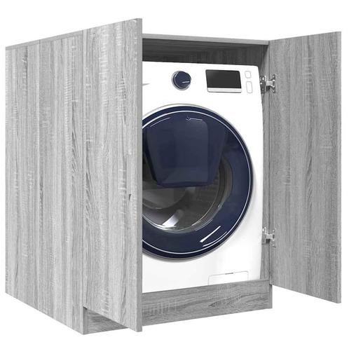 vidaXL Wasmachinekast 71x71,5x91,5 cm grijs sonoma, Elektronische apparatuur, Wasmachines, Nieuw, Verzenden