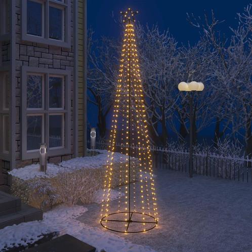 vidaXL Arbre de Noël cône 400 LED blanc chaud décoration, Diversen, Kerst, Verzenden