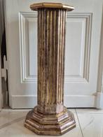 Neoklassieke stijl Kolom - Säulenpodest – vergoldetes Holz –, Huis en Inrichting, Nieuw