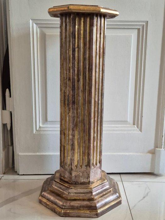 Neoklassieke stijl Kolom - Säulenpodest – vergoldetes Holz –, Huis en Inrichting, Overige Huis en Inrichting