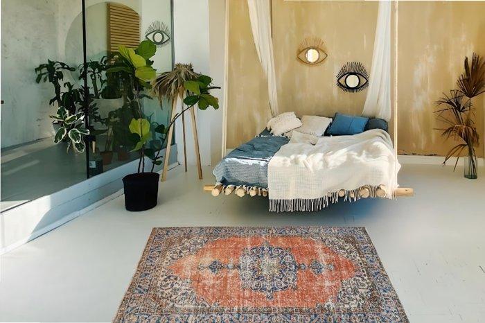 Boheems vintage - Vloerkleed - 202 cm - 114 cm - Met, Huis en Inrichting, Stoffering | Tapijten en Vloerkleden