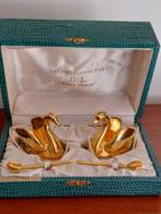 Goumot Labess - Limoges - Salière (4) - cygne - Or 24 ct -, Antiquités & Art