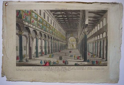 Italië - Rome; Basset, Paris - L´Interieur de l´Eglise de S., Boeken, Atlassen en Landkaarten