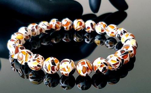 Amber Vintage Baltische Amber Armband - Mozaïekstijl - Ronde, Verzamelen, Mineralen en Fossielen