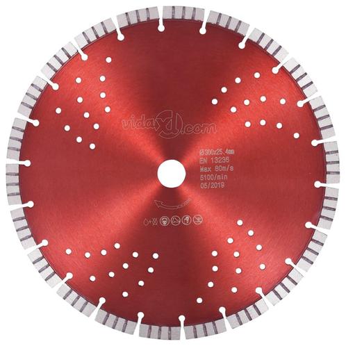 vidaXL Diamantzaagblad met turbo en gaten 300 mm staal, Doe-het-zelf en Bouw, Gereedschap | Zaagmachines, Nieuw, Verzenden