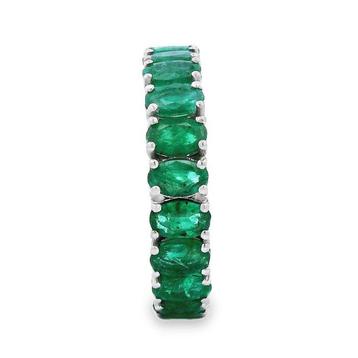 Bague Platine - 4.55ct. tw. Émeraude