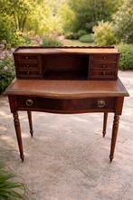 Secrétaire - Mahonie, Messing - Édouardien, Antiek en Kunst