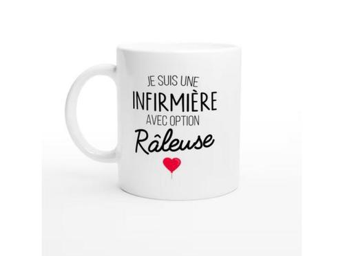 Veiling - Mok je suis une infirmiere avec option raleuse f, Huis en Inrichting, Keuken | Servies, Gebruikt