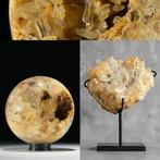 Superbe paire de quartz cristal à pointe Sphère et grappe de