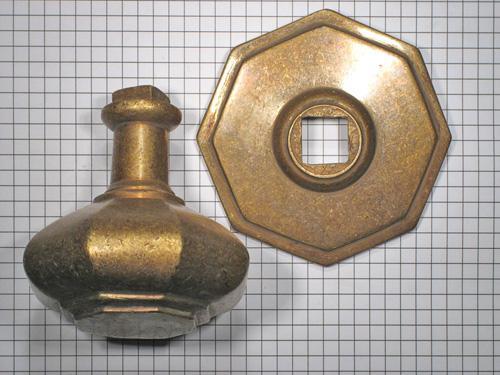 Deurknop brons antiek, Doe-het-zelf en Bouw, Hang- en Sluitwerk, Klink of Kruk, Nieuw, Overige materialen