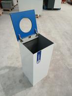Papierbak 36x36x81 cm afvalbak blauwe bovenplaat gebruikt, Ophalen of Verzenden, Nieuw