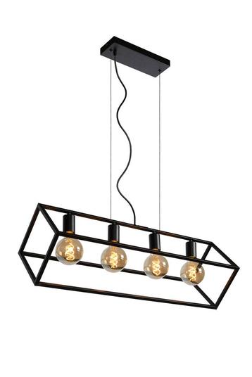 Hanglamp Lucide FABIAN -  - 4xE27 - Zwart beschikbaar voor biedingen