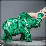 Zeer Decoratieve Natuurlijke Malachiet Olifant- 3865.22 g