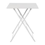 Vierkante opklapbare stalen tafel grijs 60cm |Bolero, Verzenden