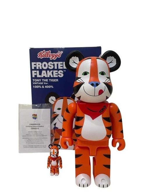 Medicom Toy - Bearbrick x Kelloggs Tony The Tiger Vintage, Antiek en Kunst, Kunst | Schilderijen | Modern