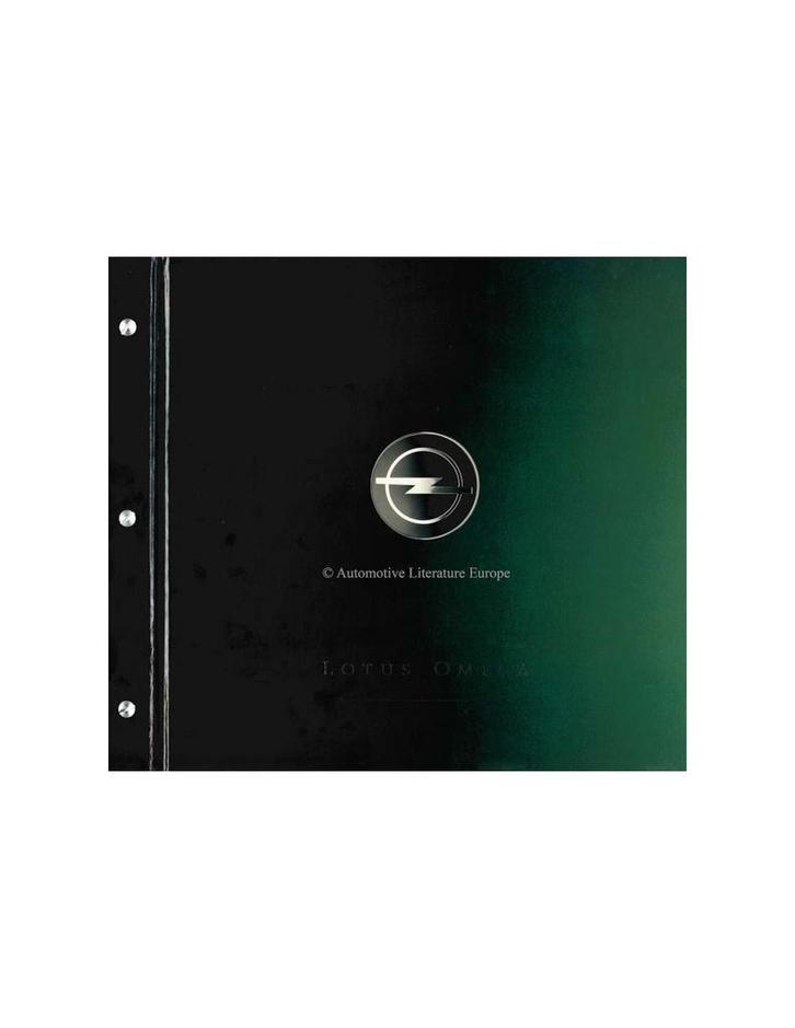 1990 LOTUS OMEGA HARDCOVER BROCHURE DUITS, Boeken, Auto's | Folders en Tijdschriften, Ophalen of Verzenden