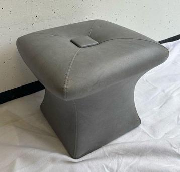 Poef - Polyester - Vintage Grijze Skai Organic Mushroom Pouf