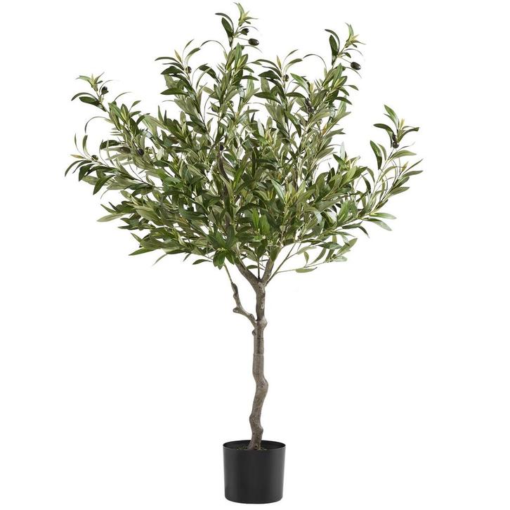 tectake Kunst olijfboom Oleand, realistische textuur - 120 c, Huis en Inrichting, Kamerplanten, Verzenden