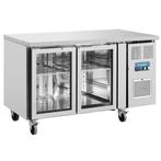 Koelwerkbank | U-SERIE | 205L | 2 Glasdeuren (1/1 GN) |, Verzenden, Nieuw in verpakking