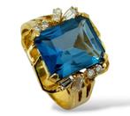 Bague - 14 carats Or jaune, Bague de cocktail en or jaune 14, Bijoux, Sacs & Beauté, Bagues