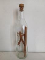 Fles - Glas, Hout - Art Populaire