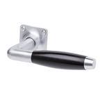 Retro Deurklink Klassiek mat nikkel vierkante rozetten ge..., Ophalen of Verzenden, Klink of Kruk