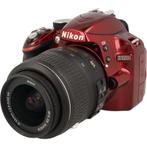 Nikon D3200 rood + AF-S 18-55mm F/3.5-5.6G DX VR occasion, TV, Hi-fi & Vidéo, Verzenden