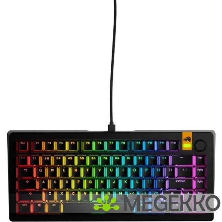 Glorious GMMK 3 Hall Effect 75% Prebuilt Bedraad Zwart, Computers en Software, Toetsenborden, Nieuw, Verzenden