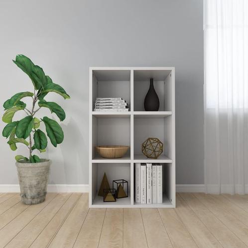 vidaXL Boekenkast/dressoir 66x30x98 cm bewerkt hout wit, Huis en Inrichting, Kasten | Boekenkasten, Nieuw, Verzenden