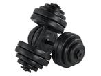 Veiling - Dumbbellset - Totaal 30kg - 2 stuks - Zwart, Nieuw