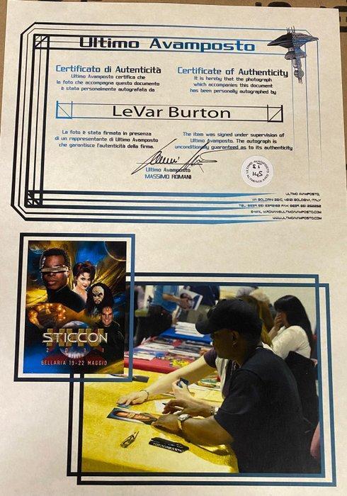 Star Trek First Contact Movie - Signed in person by LeVar, Verzamelen, Film en Tv