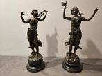 R. Richard (XIX) - Sculpture, Serenade &amp; Chameuse - 44 cm -