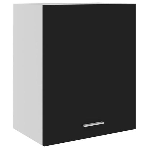 vidaXL Hangkast Lyon 50x31x60 cm bewerkt hout zwart, Huis en Inrichting, Kasten | Overige, Nieuw, Verzenden