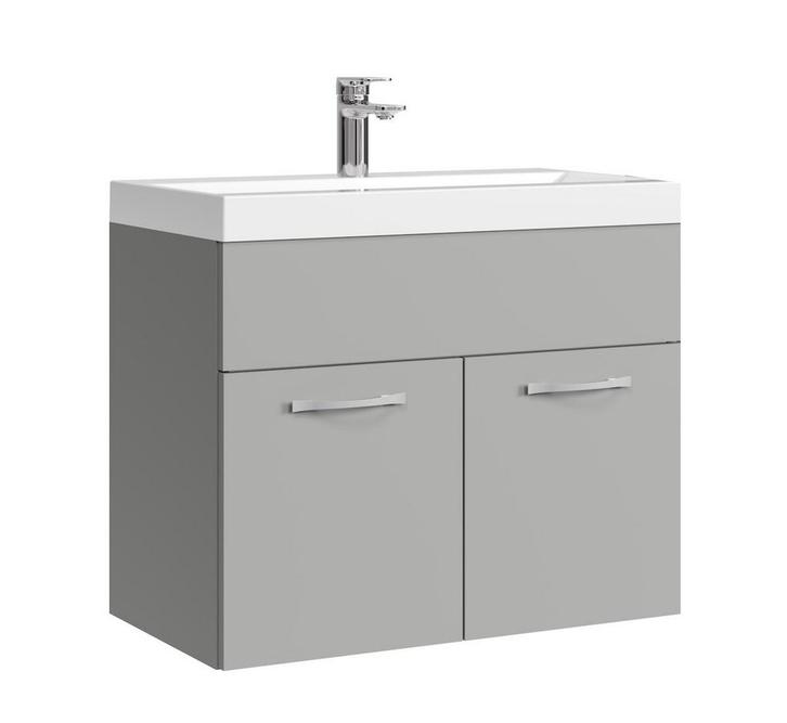 Badkamermeubel Montreal 01 60 x 35 cm Mat Grijs Badmeubel, Huis en Inrichting, Badkamer | Badkamermeubels, Nieuw, Verzenden
