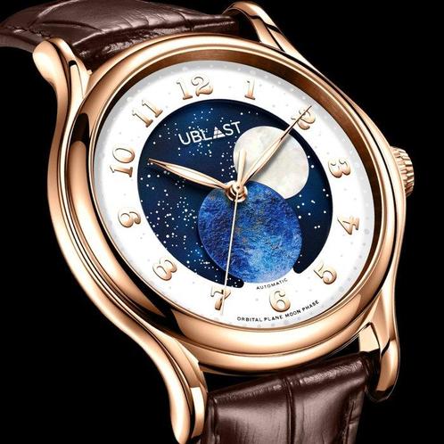 Ublast - Orbital Plane - Automatic Moon Phase -, Handtassen en Accessoires, Horloges | Heren