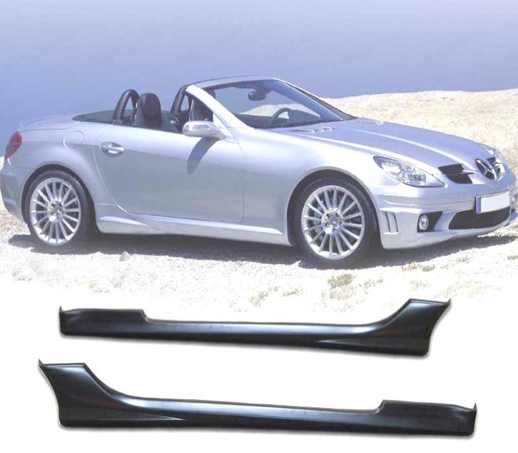BAS DE CAISSE MERCEDES SLK R171 LOOK AMG 04-11 NOIR, Auto-onderdelen, Carrosserie, Verzenden
