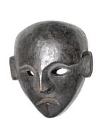 Oude masker van een sjamaan met zak Tamang, 21 cm, mooi