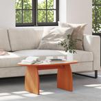 vidaXL Salontafel Wasbruin 80 x 40 x 35 cm Massief, Verzenden, Nieuw